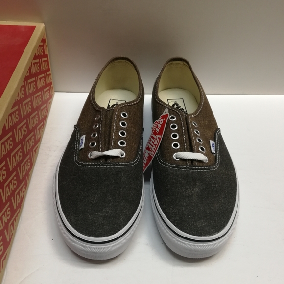 Vans Authentic (Washed 2 Tone) Black/Desert Palm - Picture 2 of 6